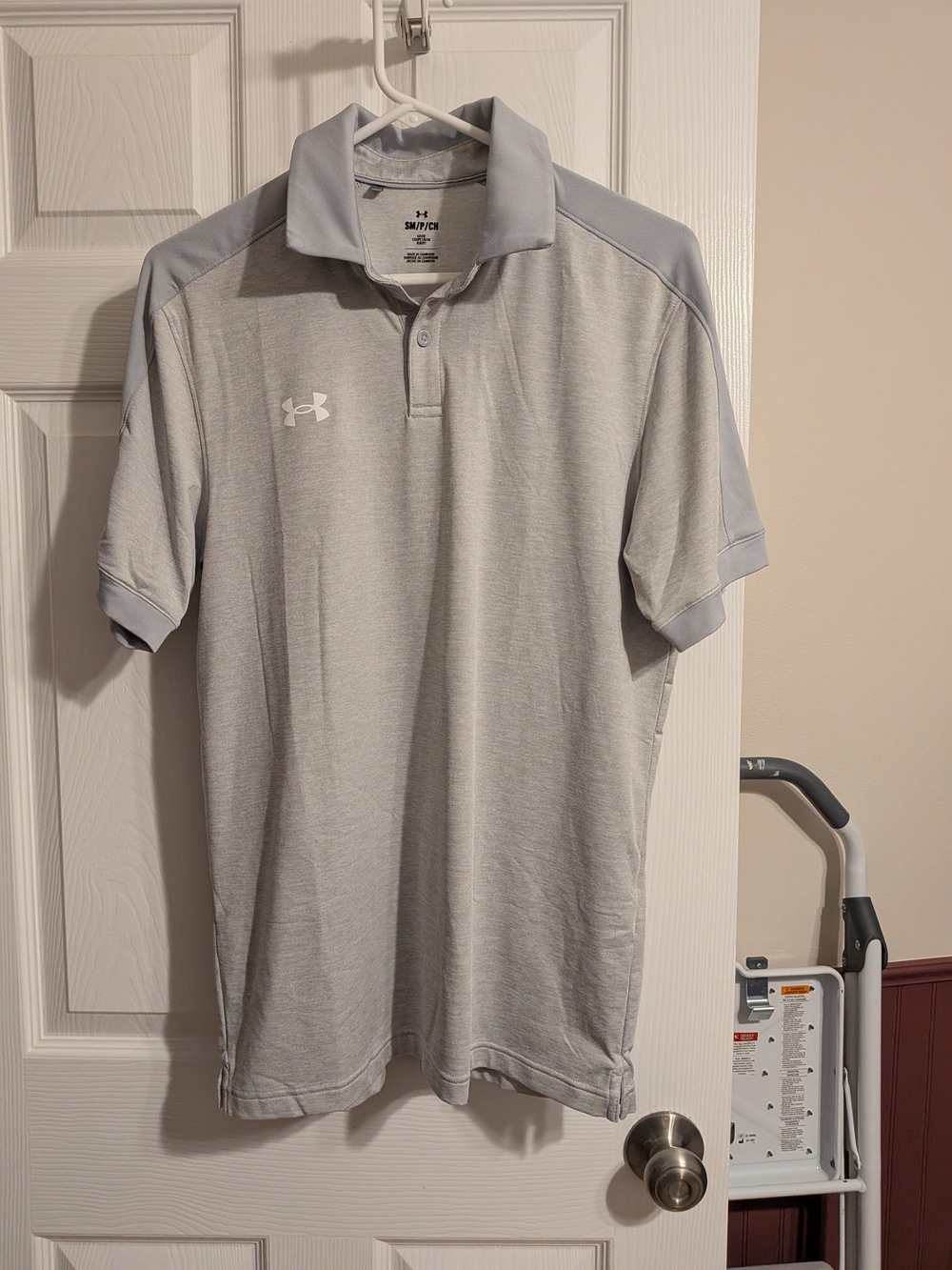 Under Armour Light Gray Performance Polo